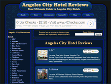 Tablet Screenshot of angelescityhotelreviews.com